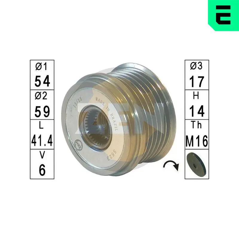 Era ZN5623 Шкив генератора
