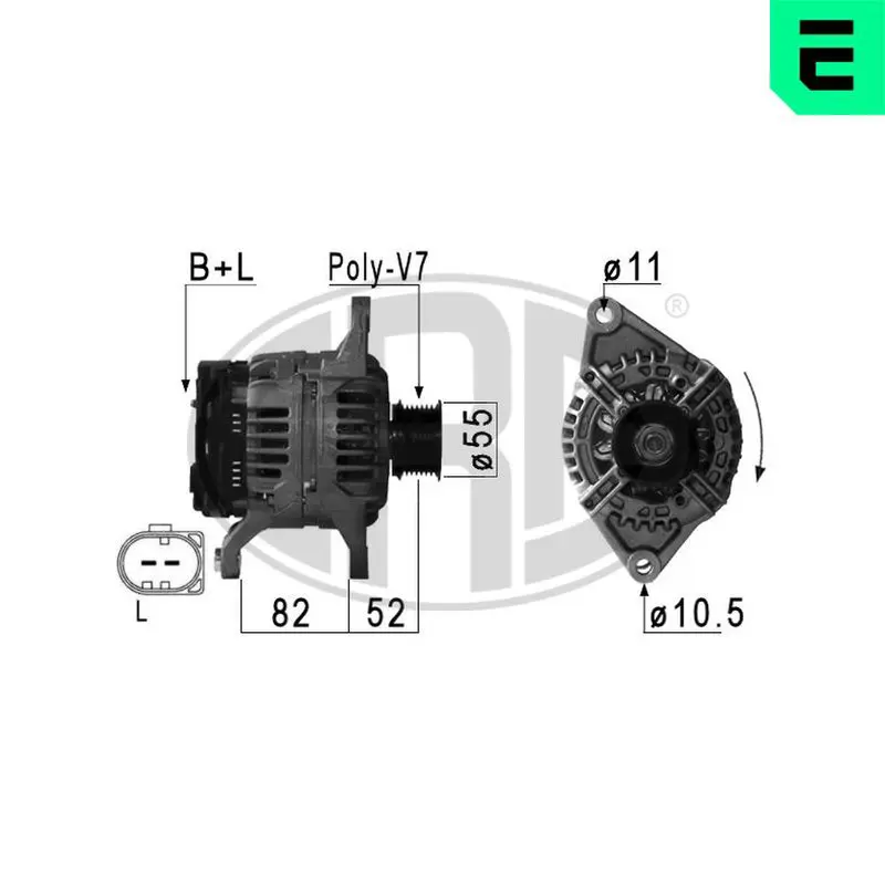 210886 Генератор FIAT DUCATO, IVECO