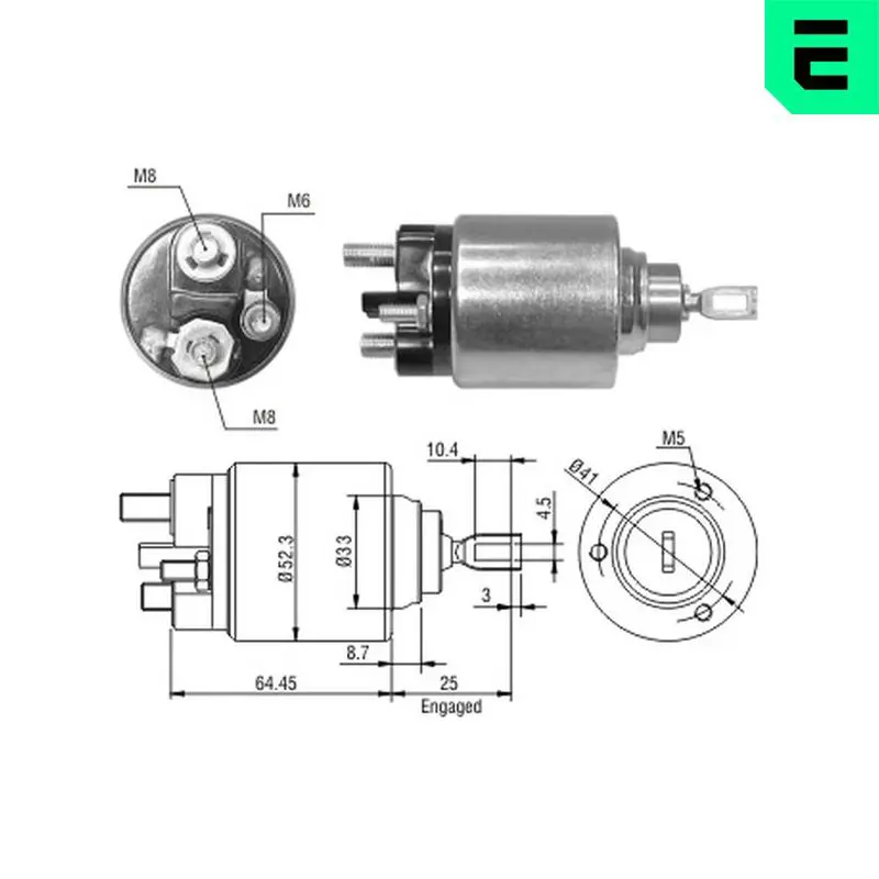 Era ZM1371 Реле втягивающее FORD FOCUS II