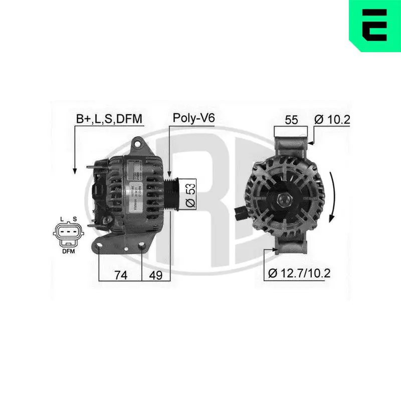 Era 210241 Генератор FORD MONDEO III
