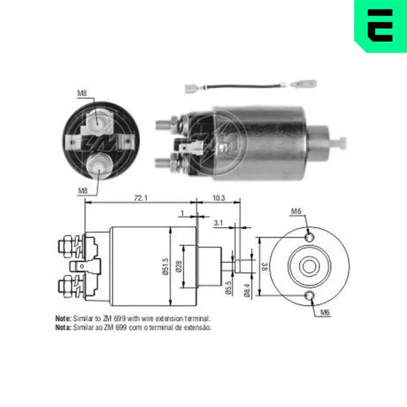 ERA ZM1699 Тяговое реле, стартер