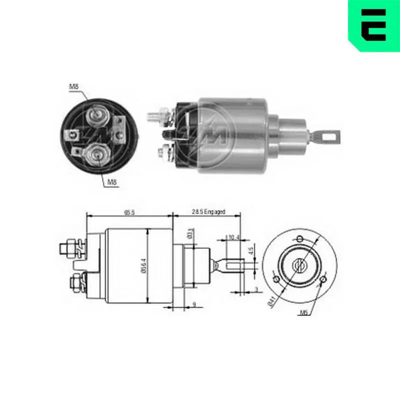 ZM1573 Тяговое реле, стартер
