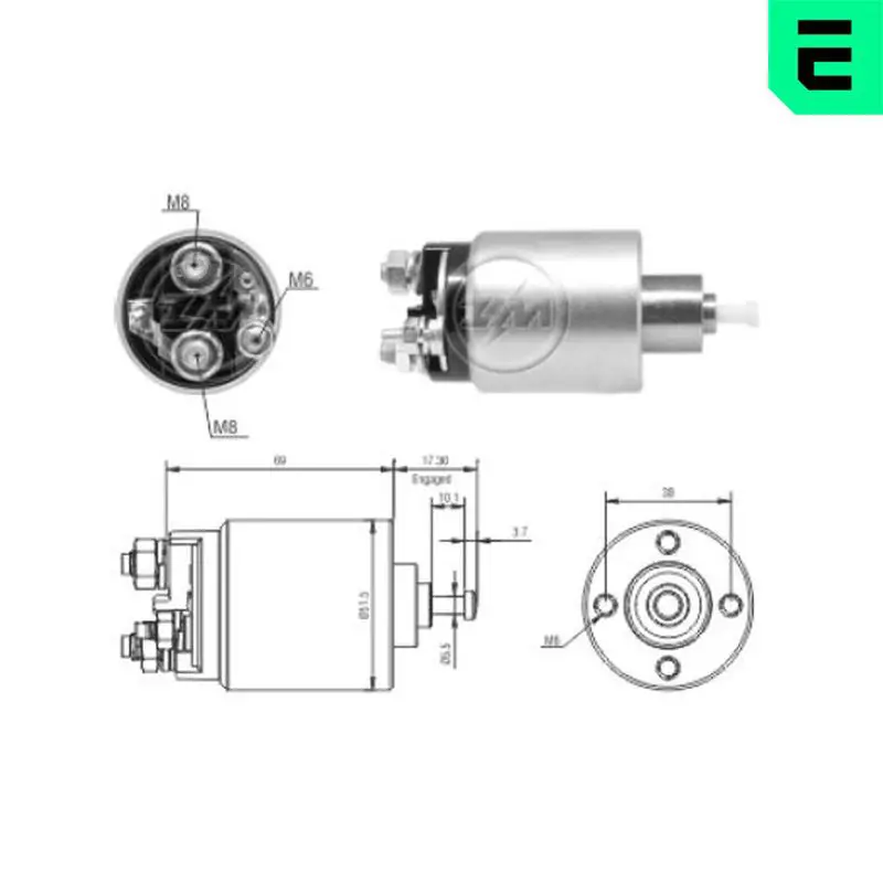 ERA ZM1961 Тяговое реле, стартер