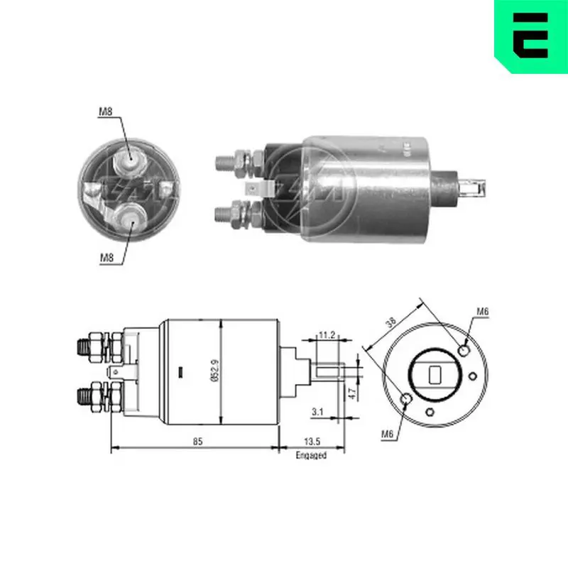 ZM2981 Тяговое реле, стартер