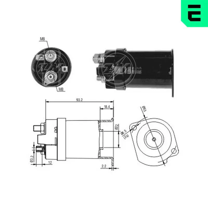 ZM556 Тяговое реле, стартер