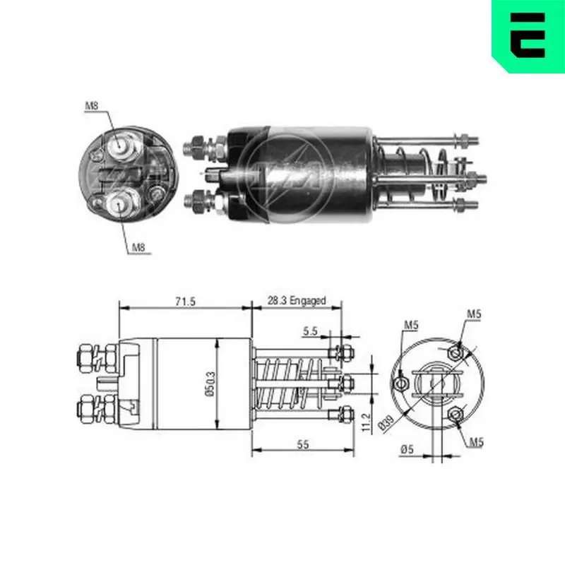 ZM5651 Тяговое реле, стартер