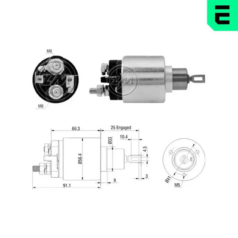 ERA ZM6773 Тяговое реле, стартер