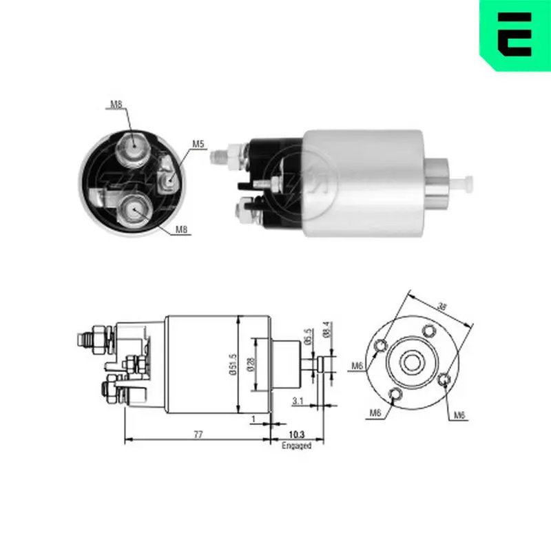 ERA ZM6993 Тяговое реле, стартер