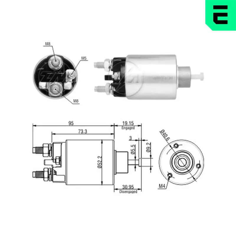 ZM8860 Тяговое реле, стартер