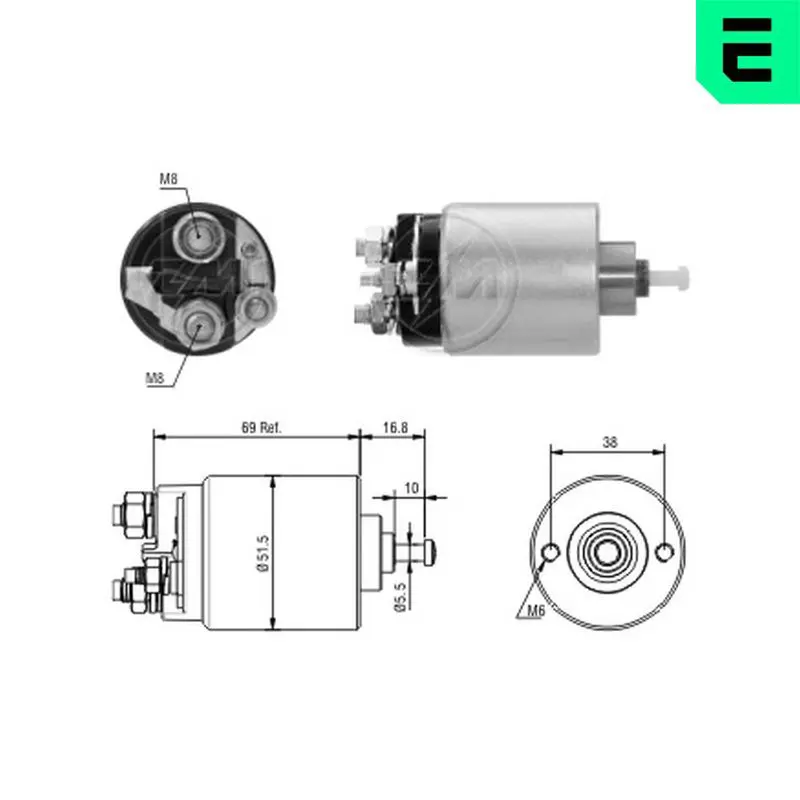 ERA ZM961 Тяговое реле, стартер