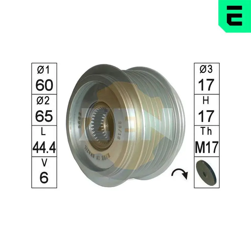 ZN5662 Alternator Freewheel Clutch