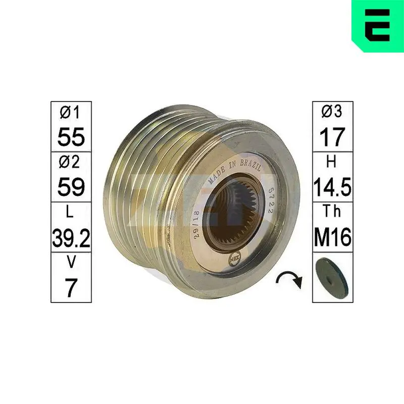 ZN5722 Механизм свободного хода