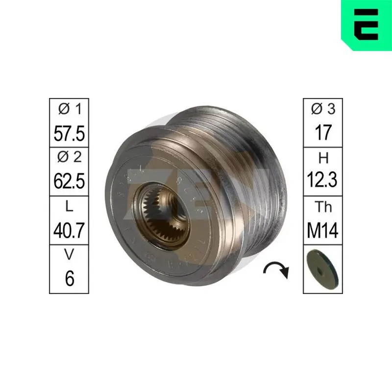 ZN5428 ZN5428 Шкив генератора\ TOYOTA