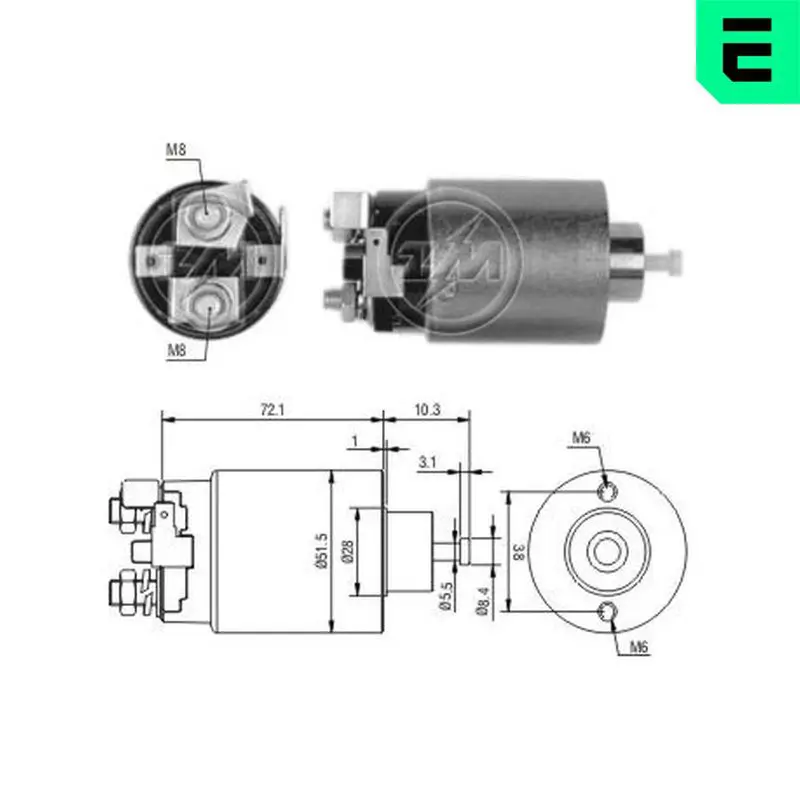 Era ZM698 Реле втягивающее MITSUBISHI