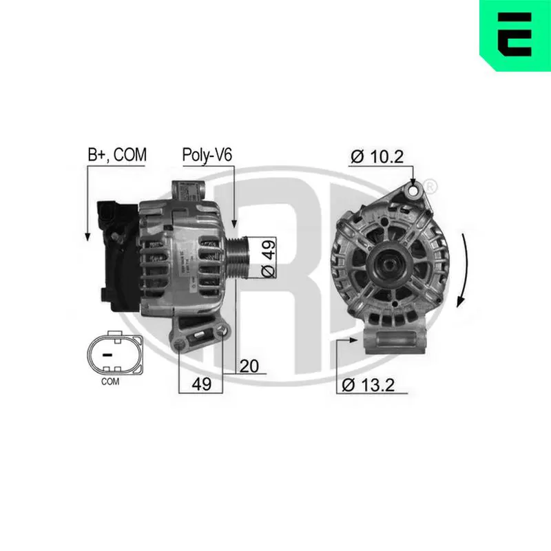 210430 Генератор FORD FOCUS III