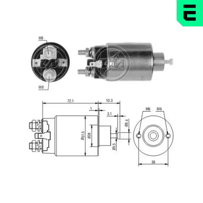 ERA ZM697 Тяговое реле, стартер