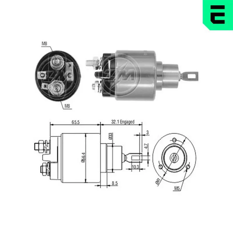 Era ZM573 Тяговое реле, стартер