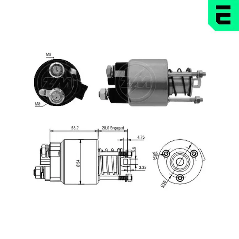 ZM1397 Тяговое реле, стартер