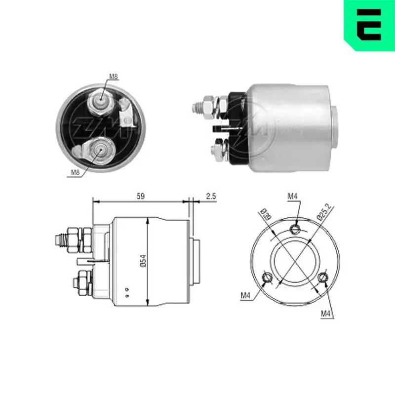 ZM1493 Тяговое реле, стартер