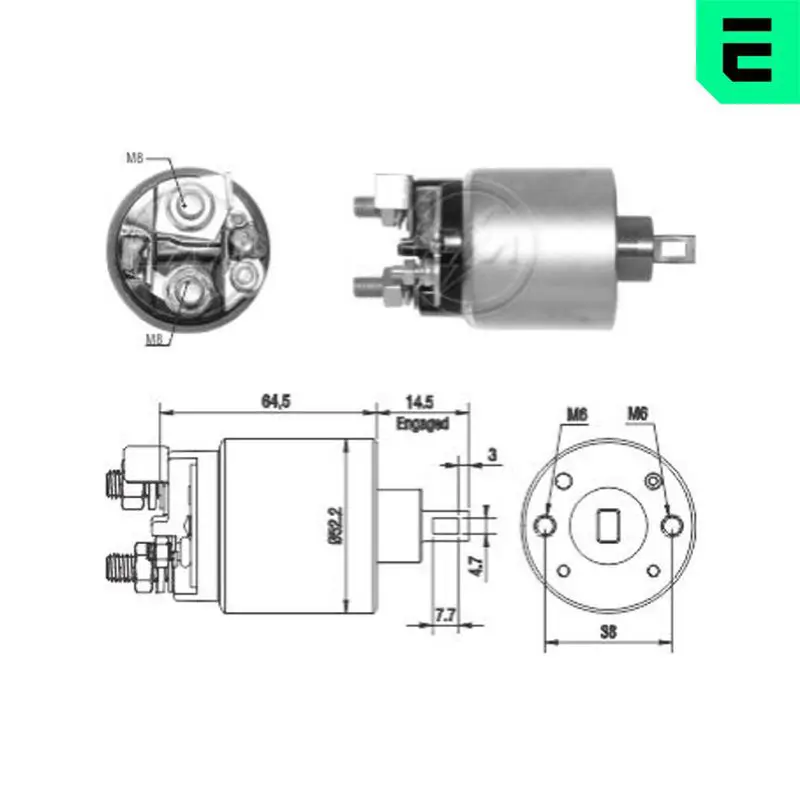 ZM2710 Тяговое реле, стартер