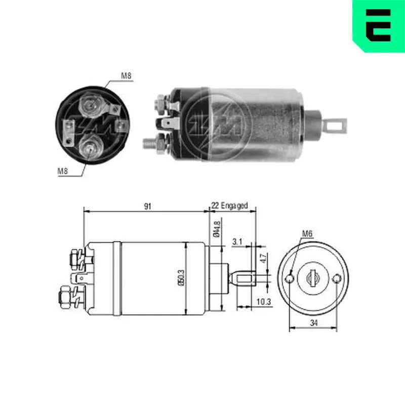 ERA ZM726 Тяговое реле, стартер