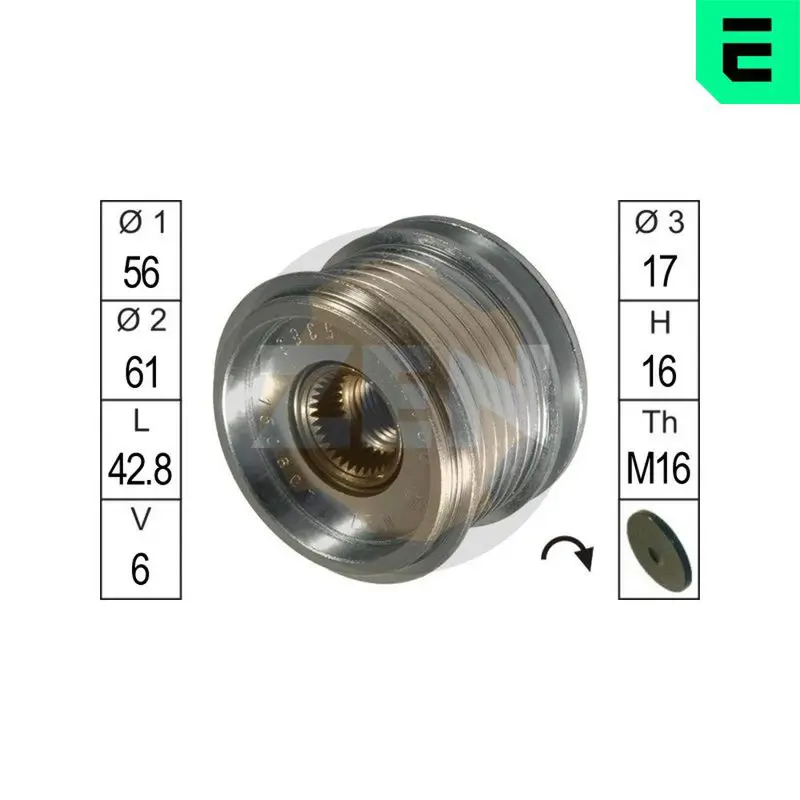 ERA ZN5383 Шкив генератора