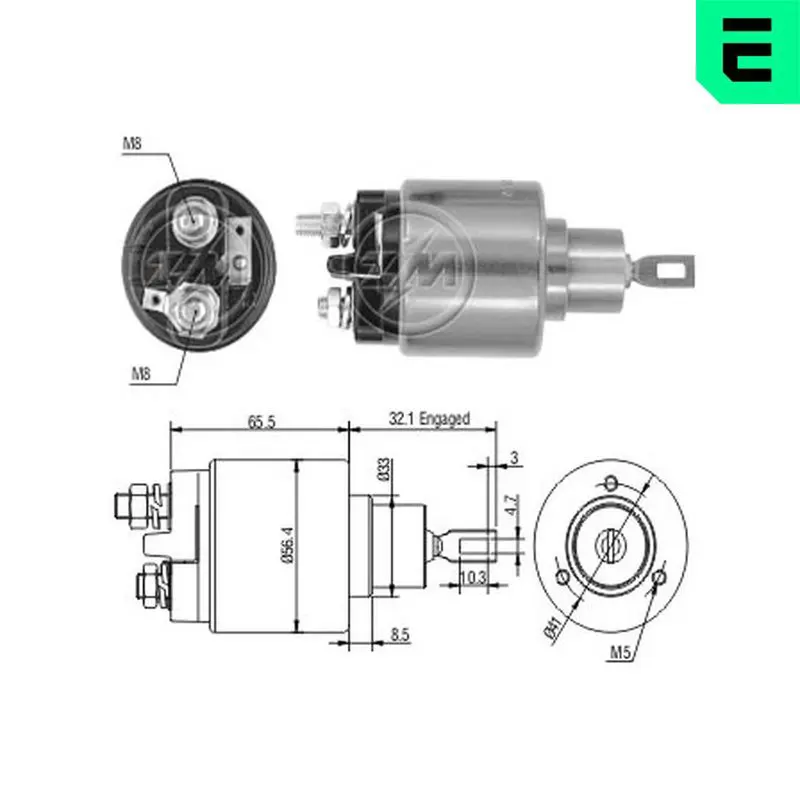 ERA ZM873 Тяговое реле, стартер