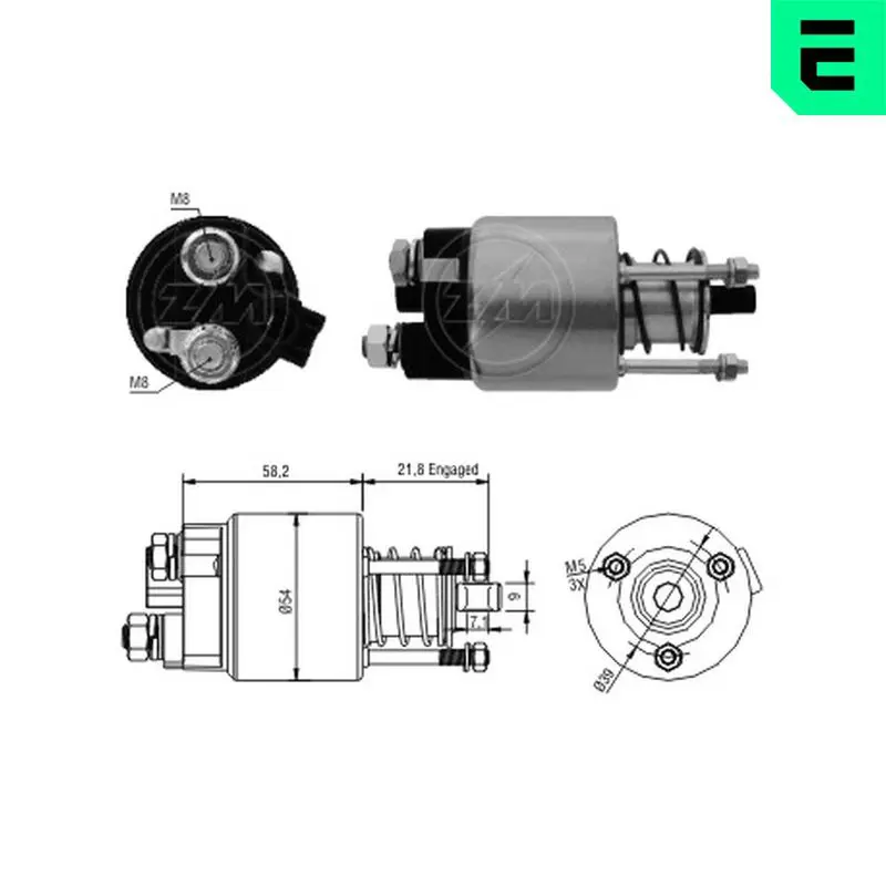 ZM397 Тяговое реле, стартер