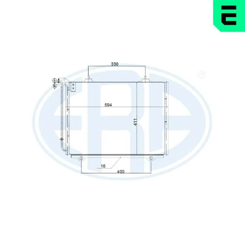 ERA 667239 Конденсатор, кондиционер