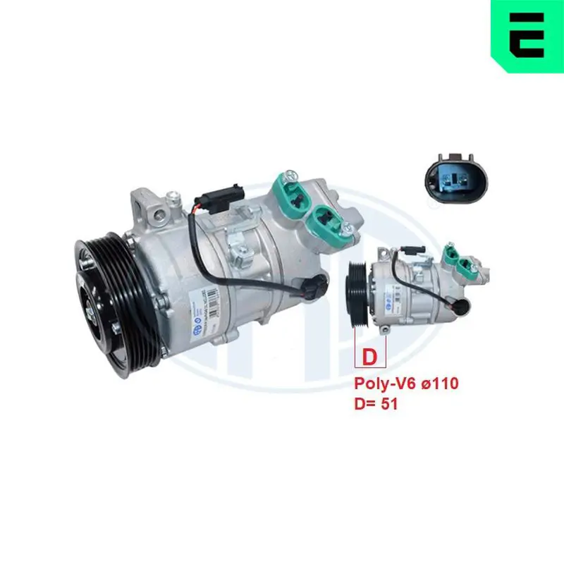 ERA 670195 Компрессор, кондиционер