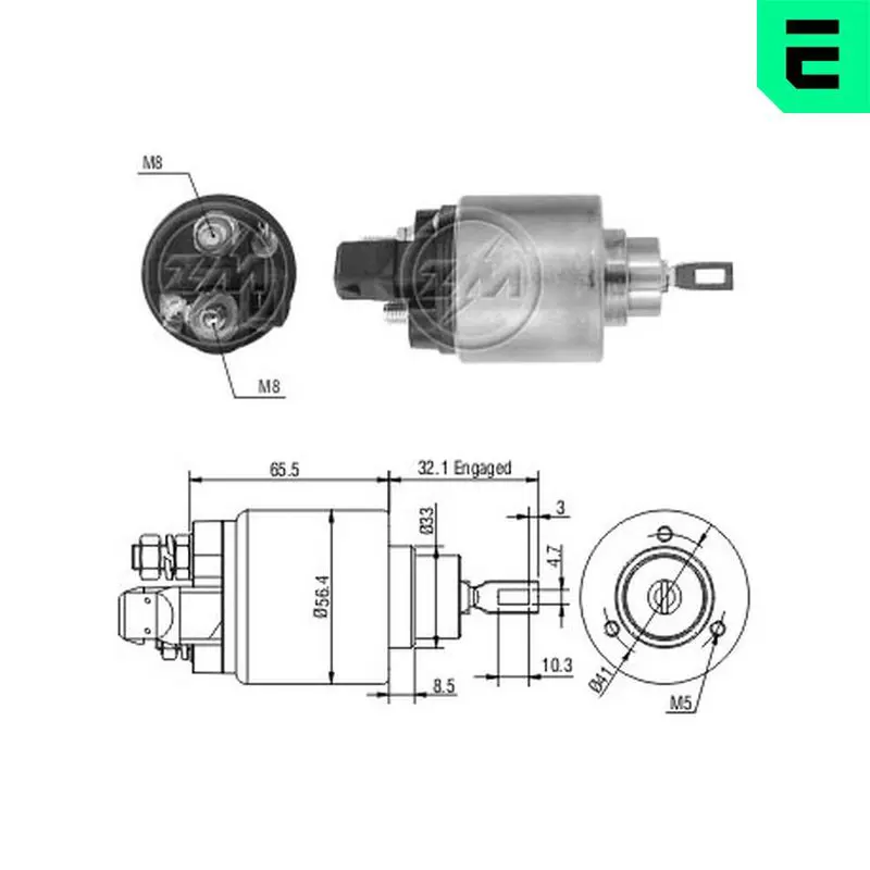 ERA ZM972 Тяговое реле, стартер