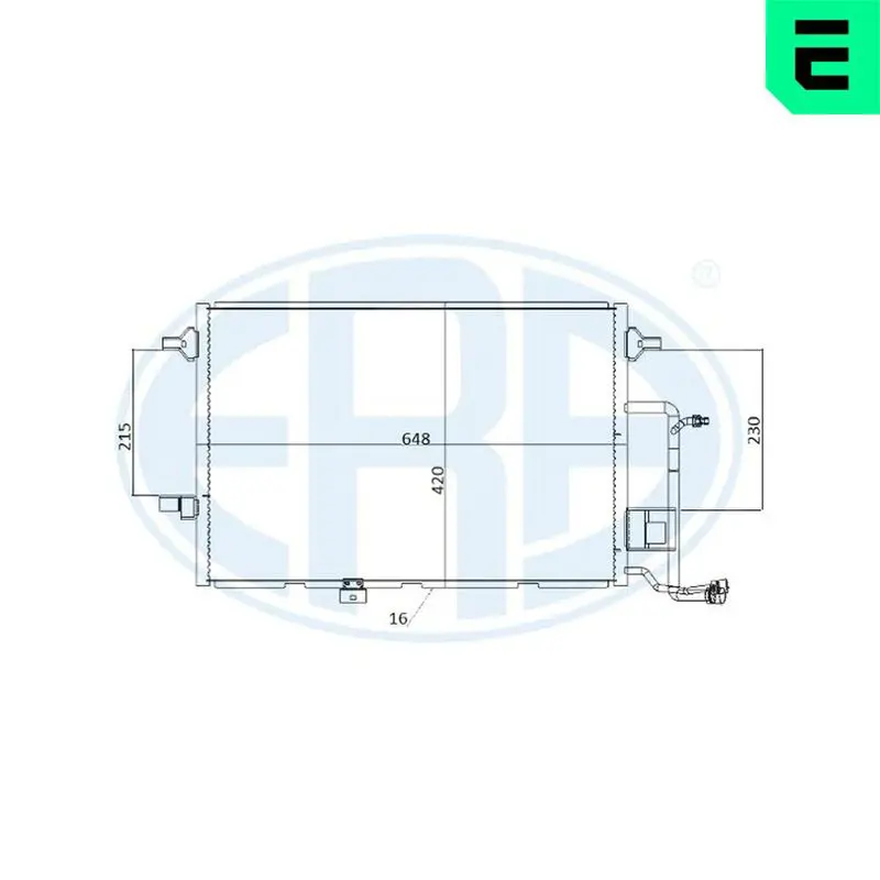 ERA 667217 Condenser, air conditioning