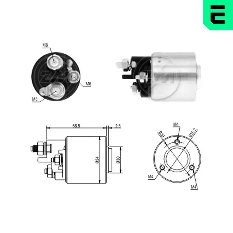 ERA ZM1590 Solenoid Switch, starter