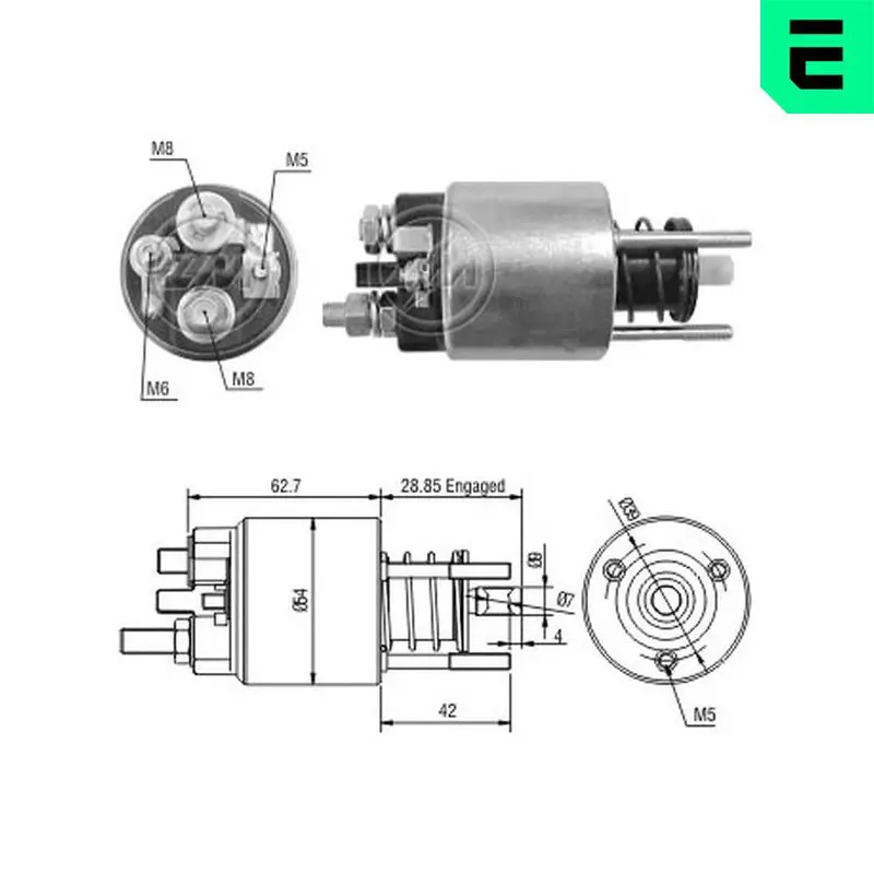 ERA ZM396 Solenoid Switch, starter