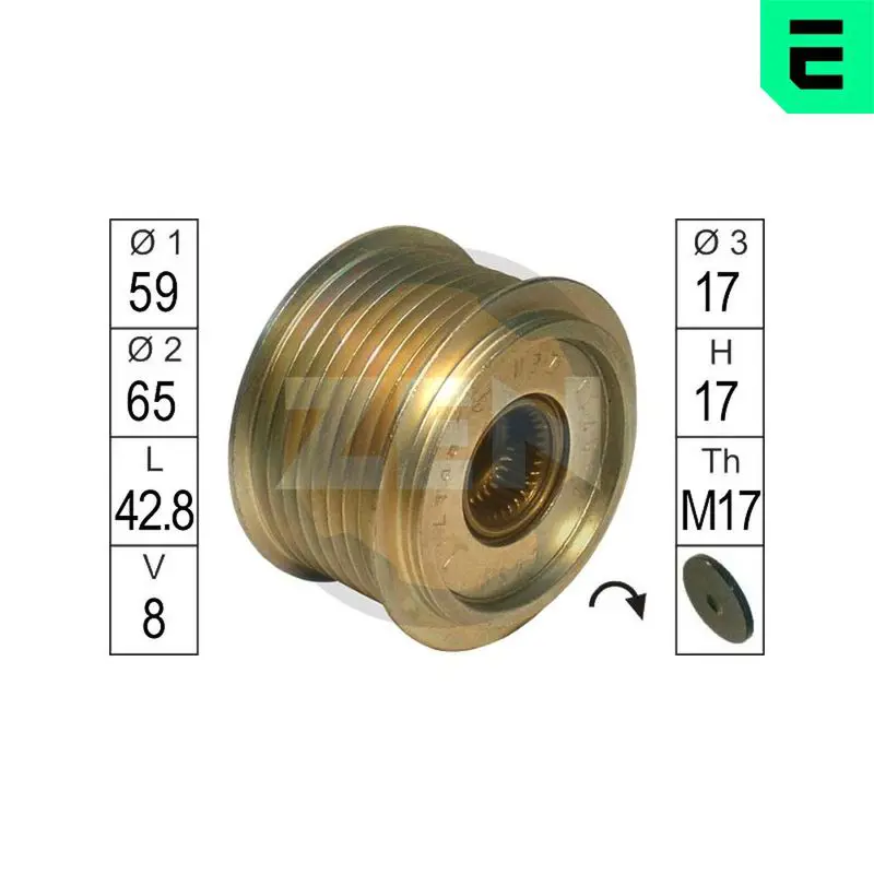 ERA ZN5527 Alternator Freewheel Clutch