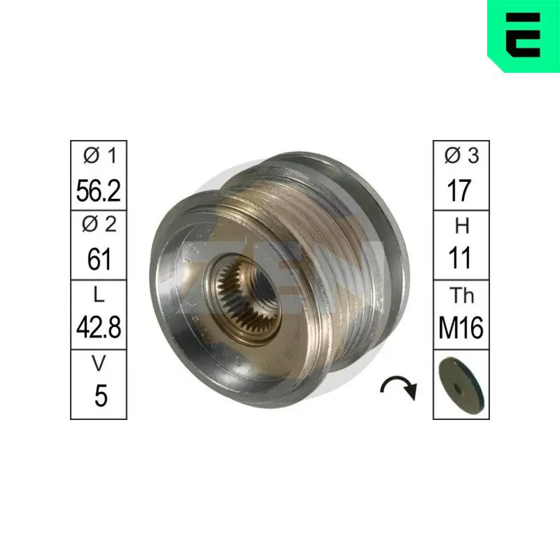 ERA ZN5385 Alternator Freewheel Clutch