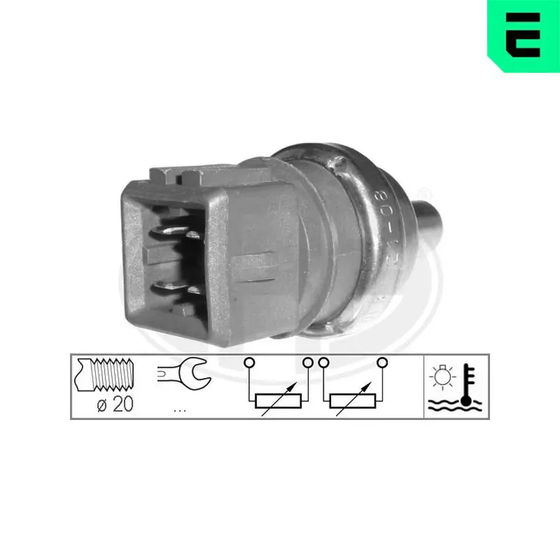 ERA 330497 Датчик, температура ОЖ AUDI/VW