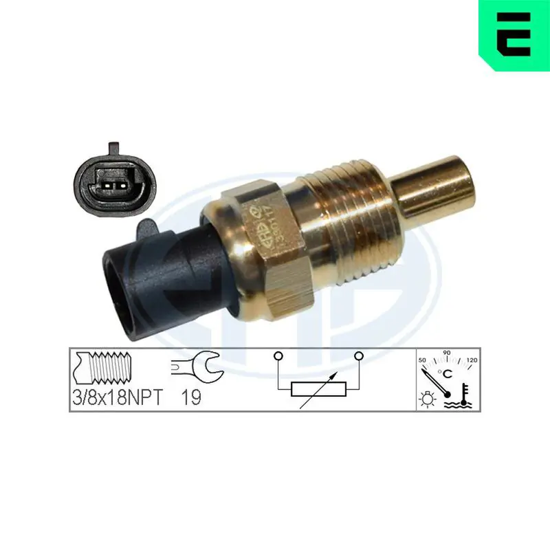 330117 ERA Датчик температуры ОЖ OPEL