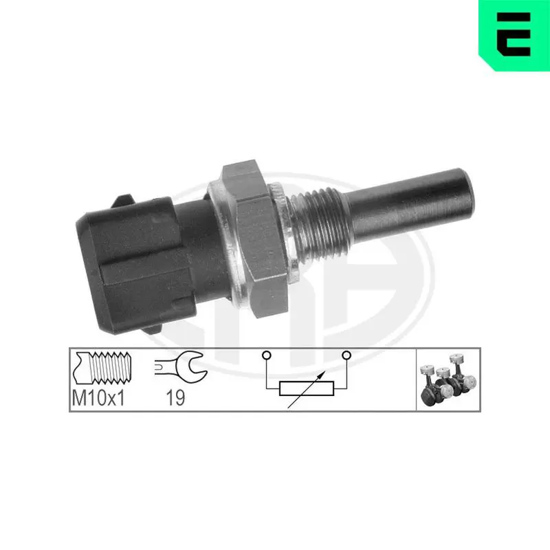ERA 330136 Датчик температуры ОЖ AUDI