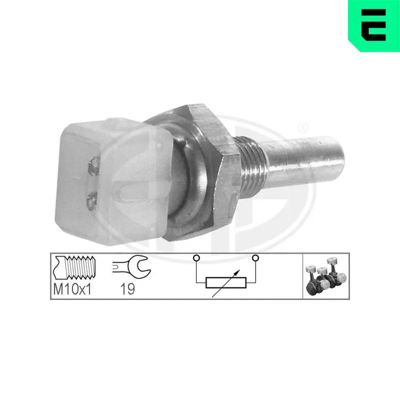 ERA 330127 Датчик, температура ОЖ AUDI/VW