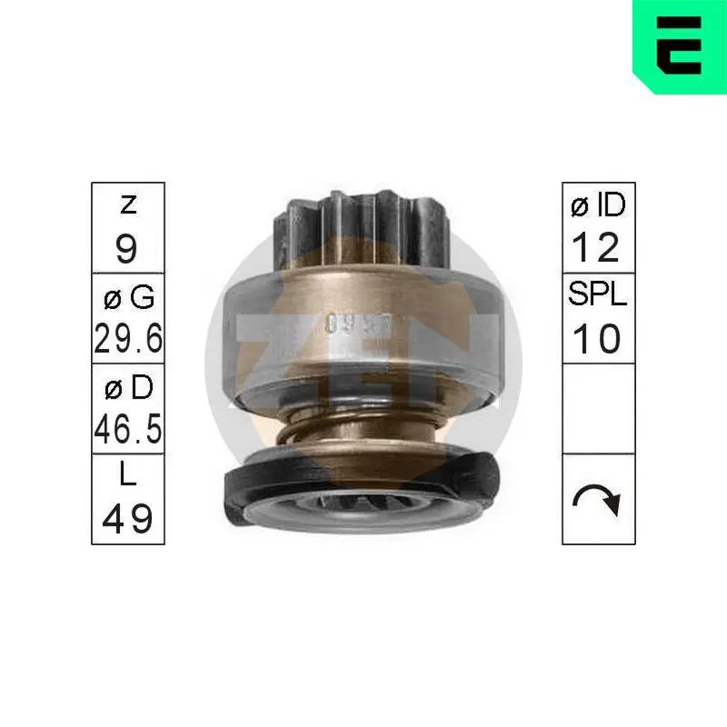 Era ZN0997 Бендикс стартера