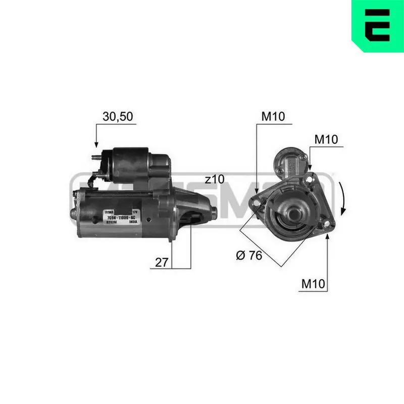 220420 Era Стартер FORD C-max , Focus II,