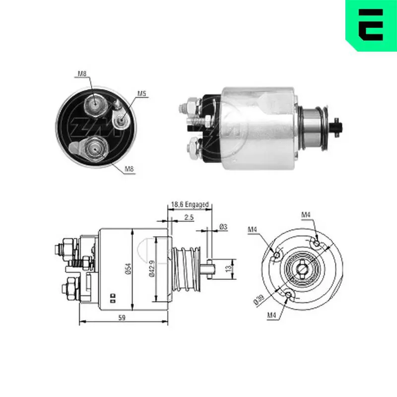 ERA ZM7492 Solenoid Switch, starter