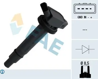 FAE 80301 Катушка зажигания