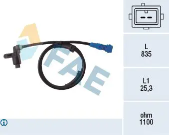 78021 Датчик ABS Peugeot