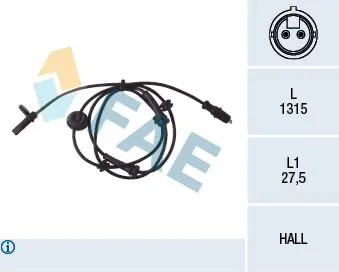 FAE 78030 Датчик ABS Fiat