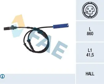 FAE 78046 Датчик ABS Bmw