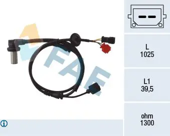 FAE 78063 Датчик ABS Audi