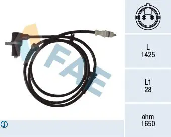 FAE 78067 Датчик ABS Fiat