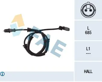 78095 Датчик ABS Opel
